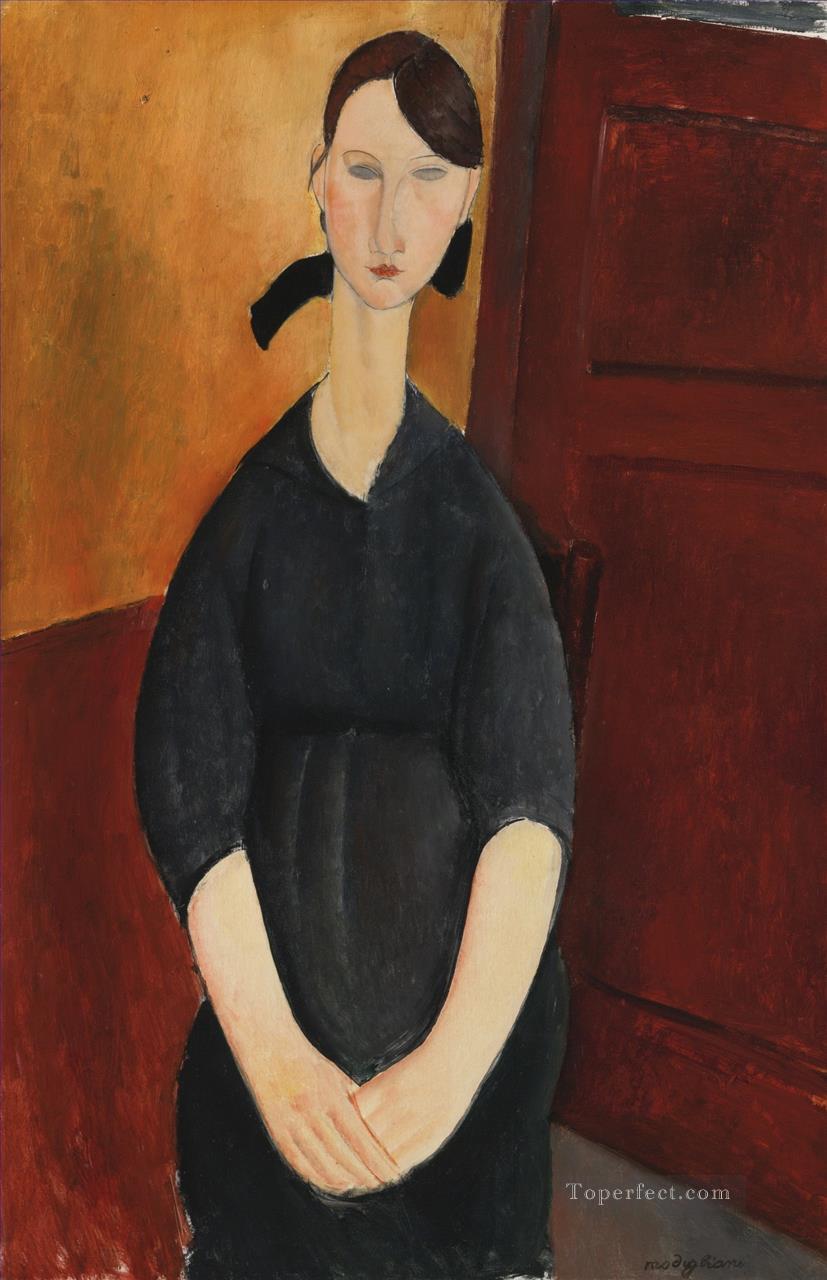 mujer joven 2 Amedeo Modigliani Pintura al óleo